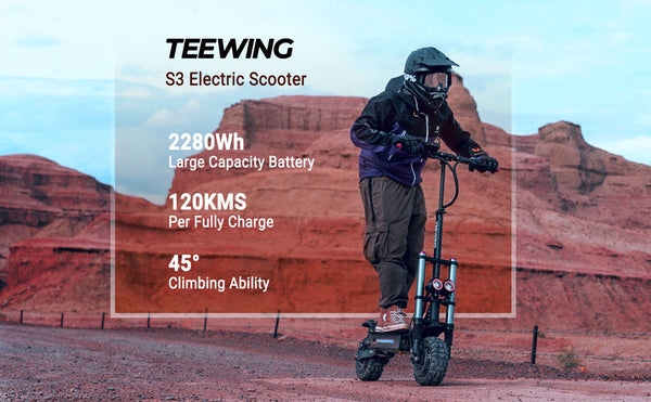 Teewing S3 Dual Motor Electric Scooter for Adults