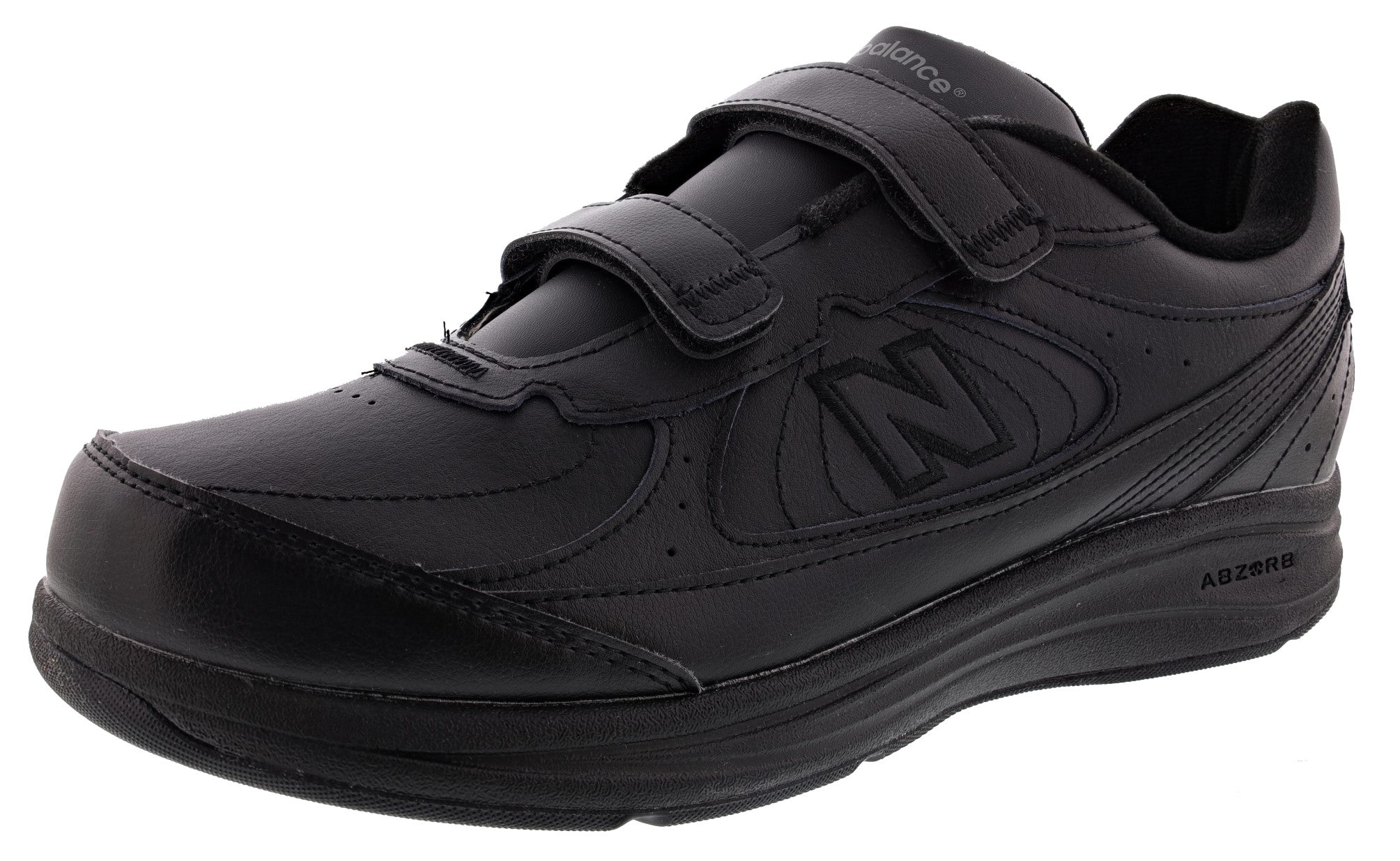  New Balance Men's 577 V1 All Leather Dual Strap Walking Shoes 