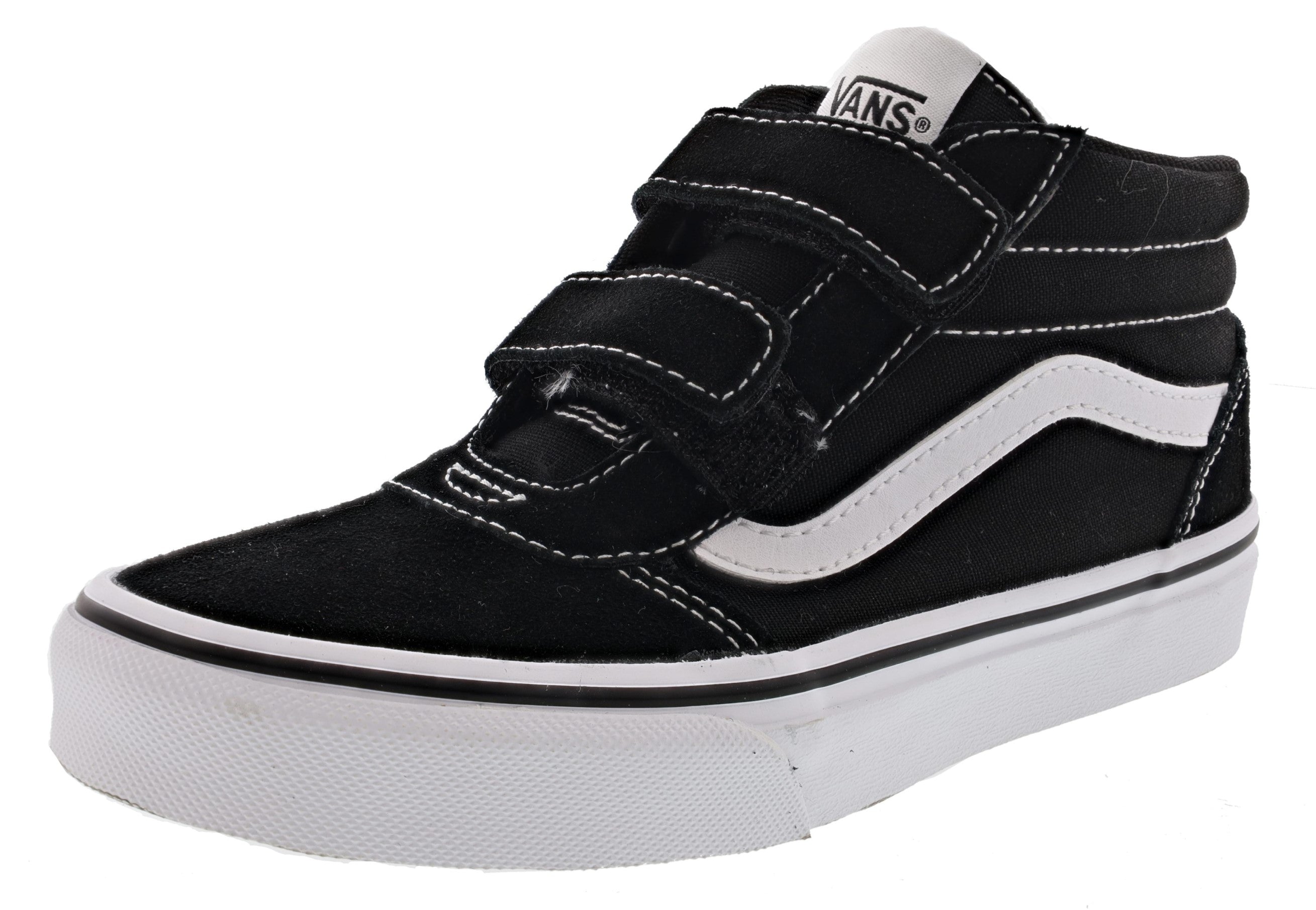  Vans Kid's Ward Mid V Dual Strap Shoes 