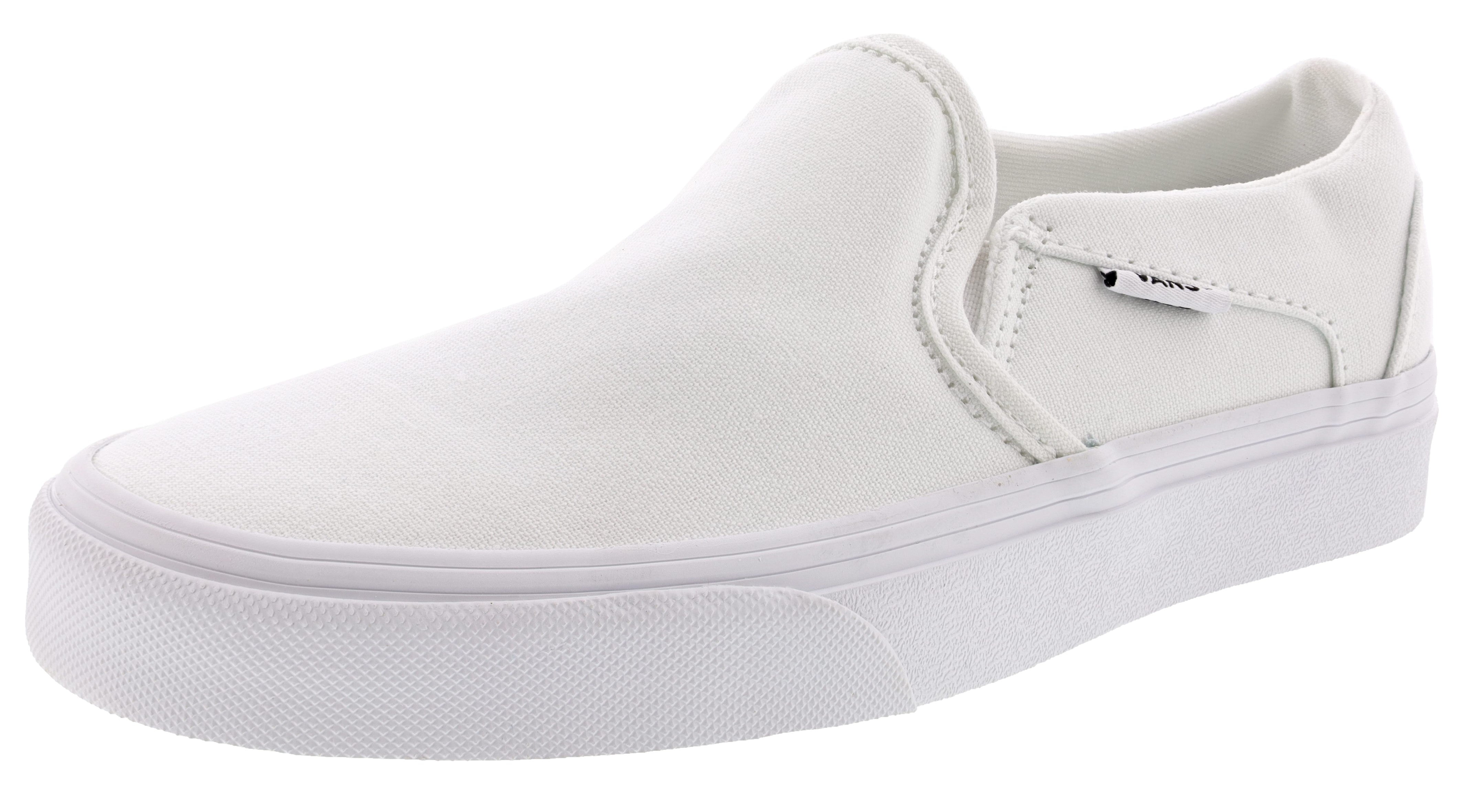  Vans Women's Asher Low Canvas Slip On Shoes 