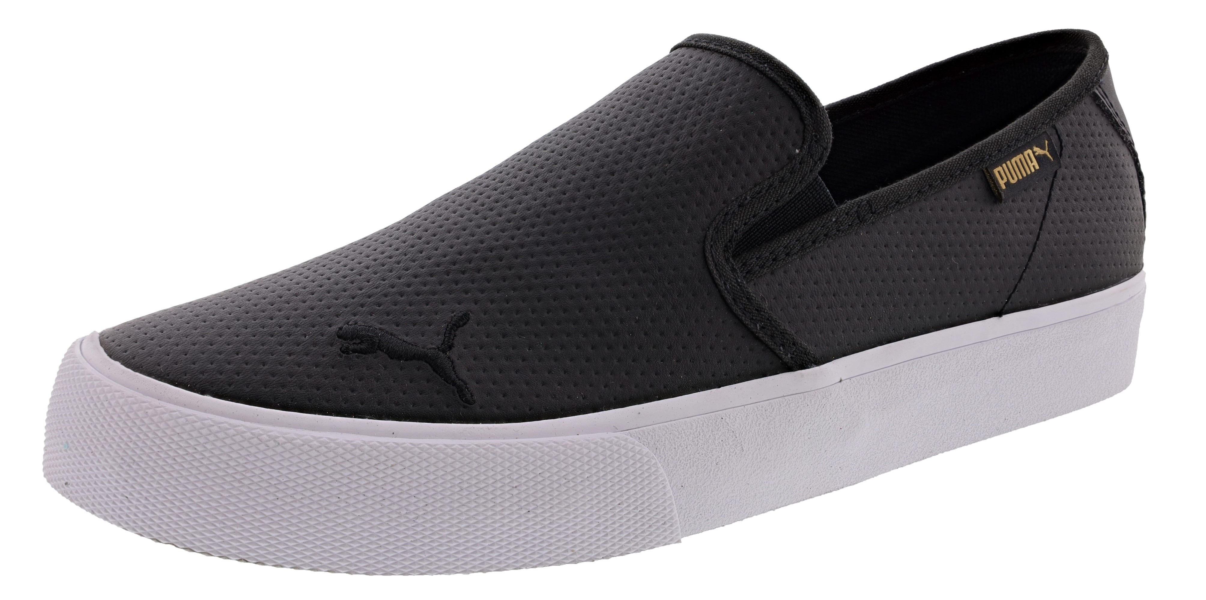  Puma Women's Bari Slip On Cat Leather Shoes 