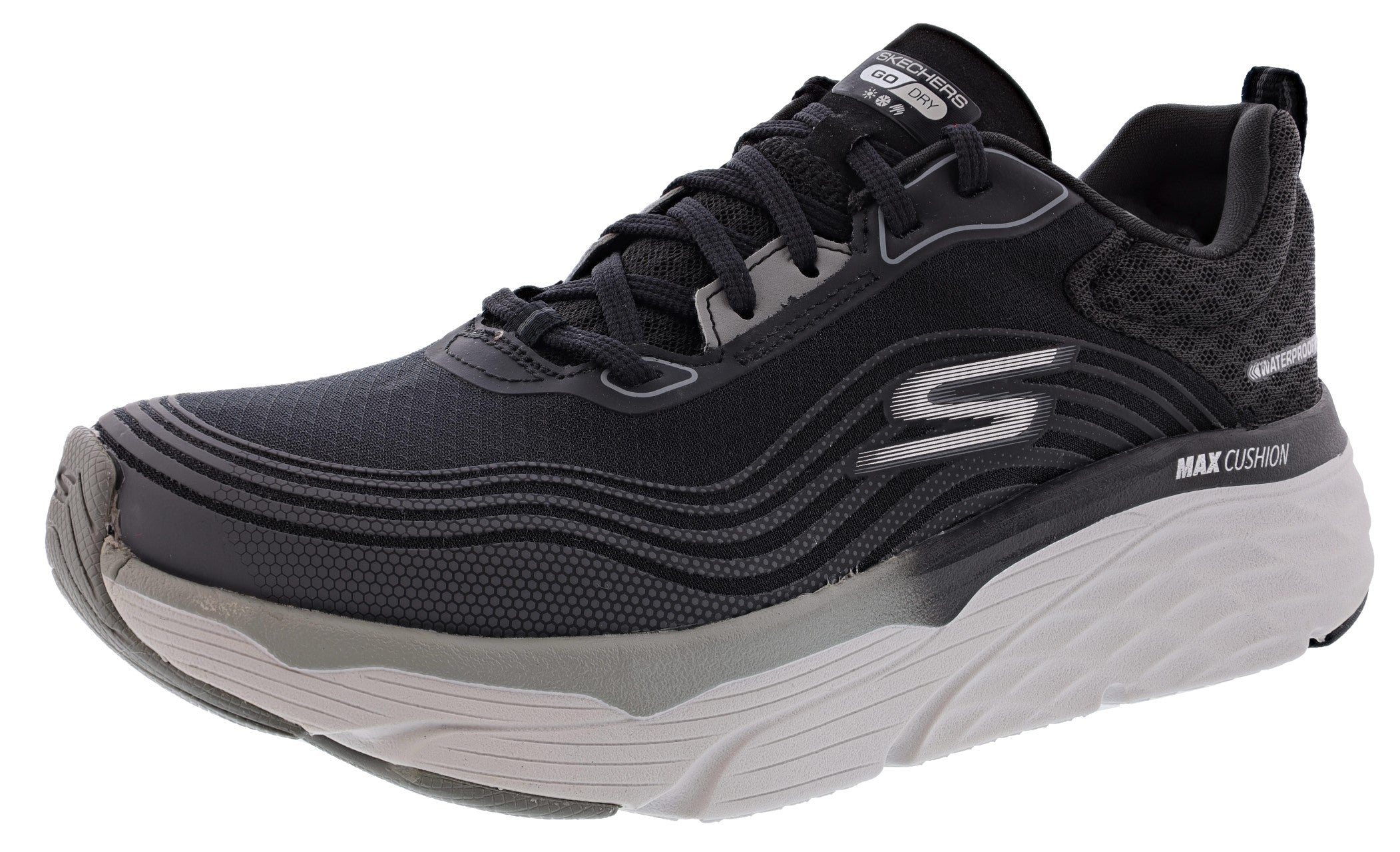  Skechers Women's Max Cushioning Elite Contoured Path Water Resistant Running Shoes 