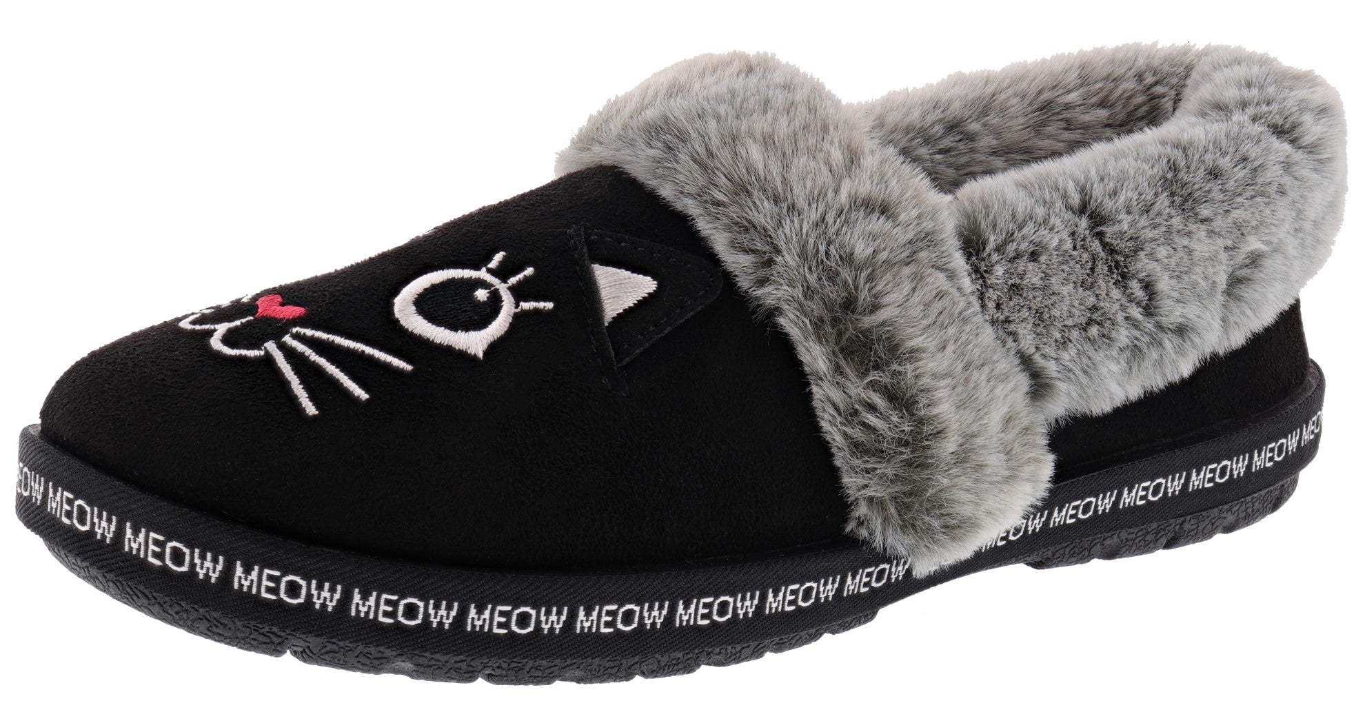  Skechers Bobs Women's Too Cozy- Meow Pajamas Memory Foam Slippers 