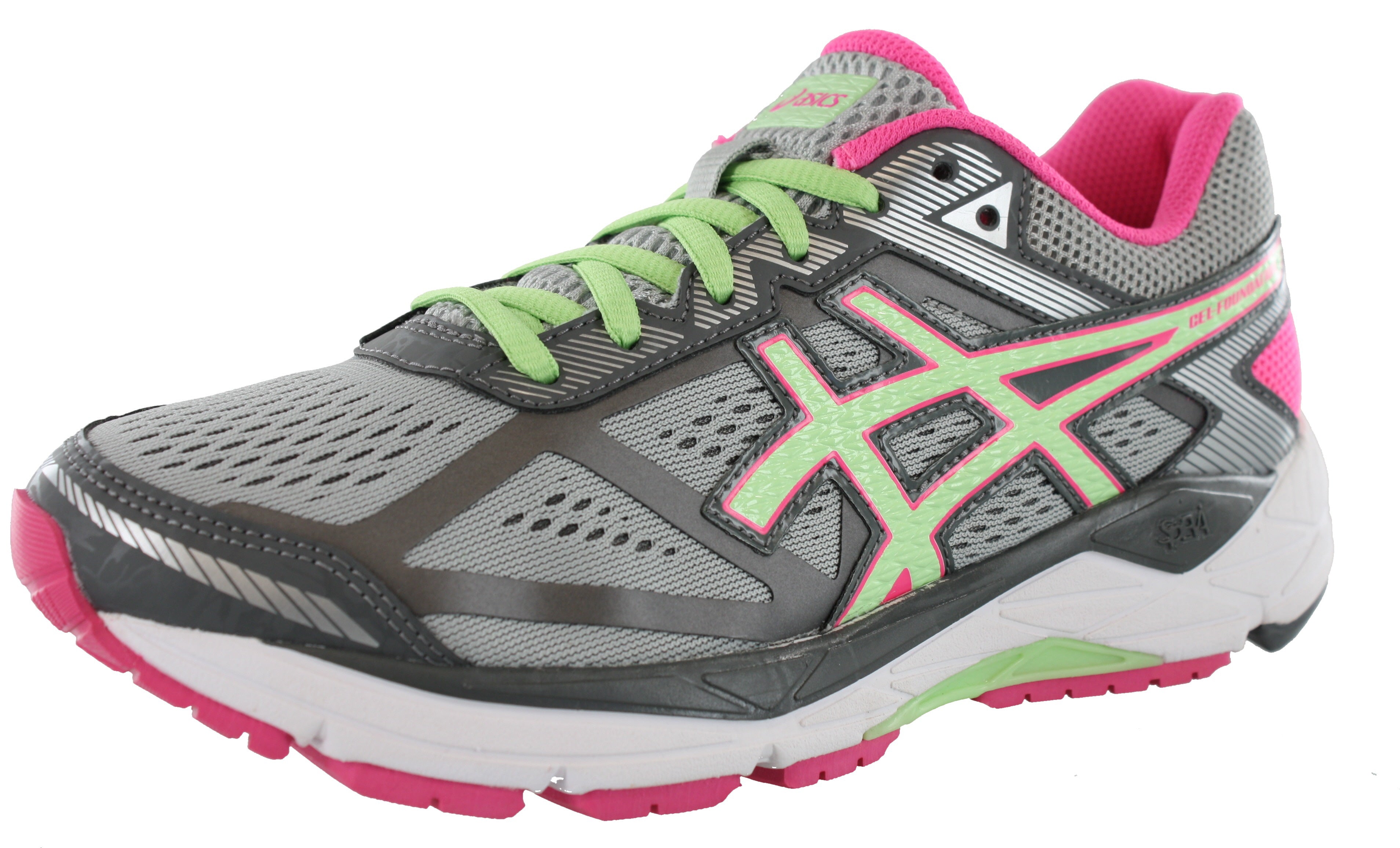  ASICS Womens Gel Foundation 12 Running Shoes 