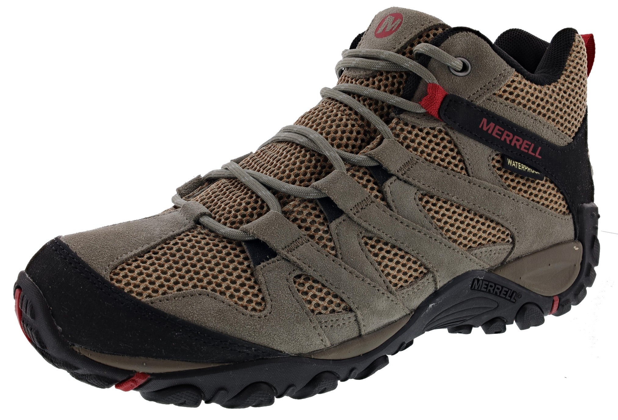  Merrell Alverstone Mid Waterproof Hiking Trail Boots Mens 