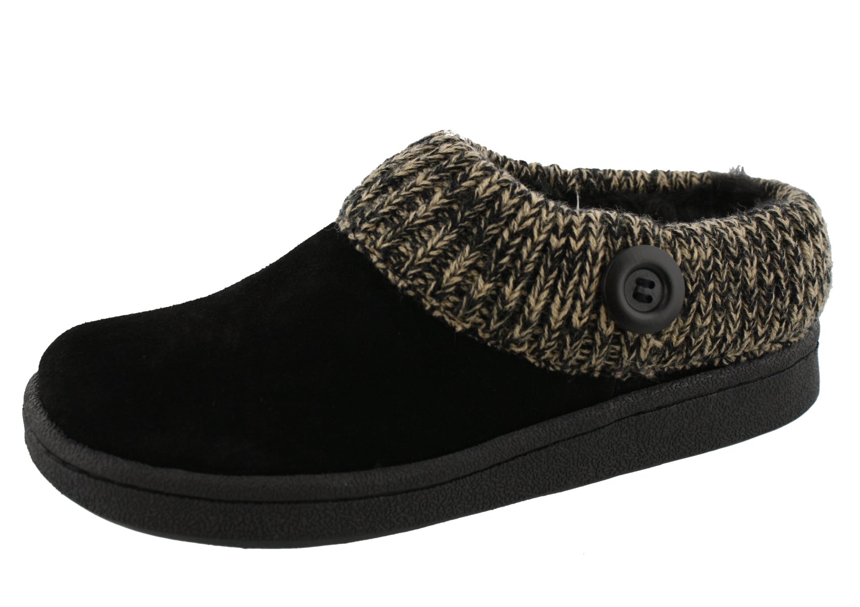  Clarks Women's Knitted Collar Clog Winter Slippers Angelina 