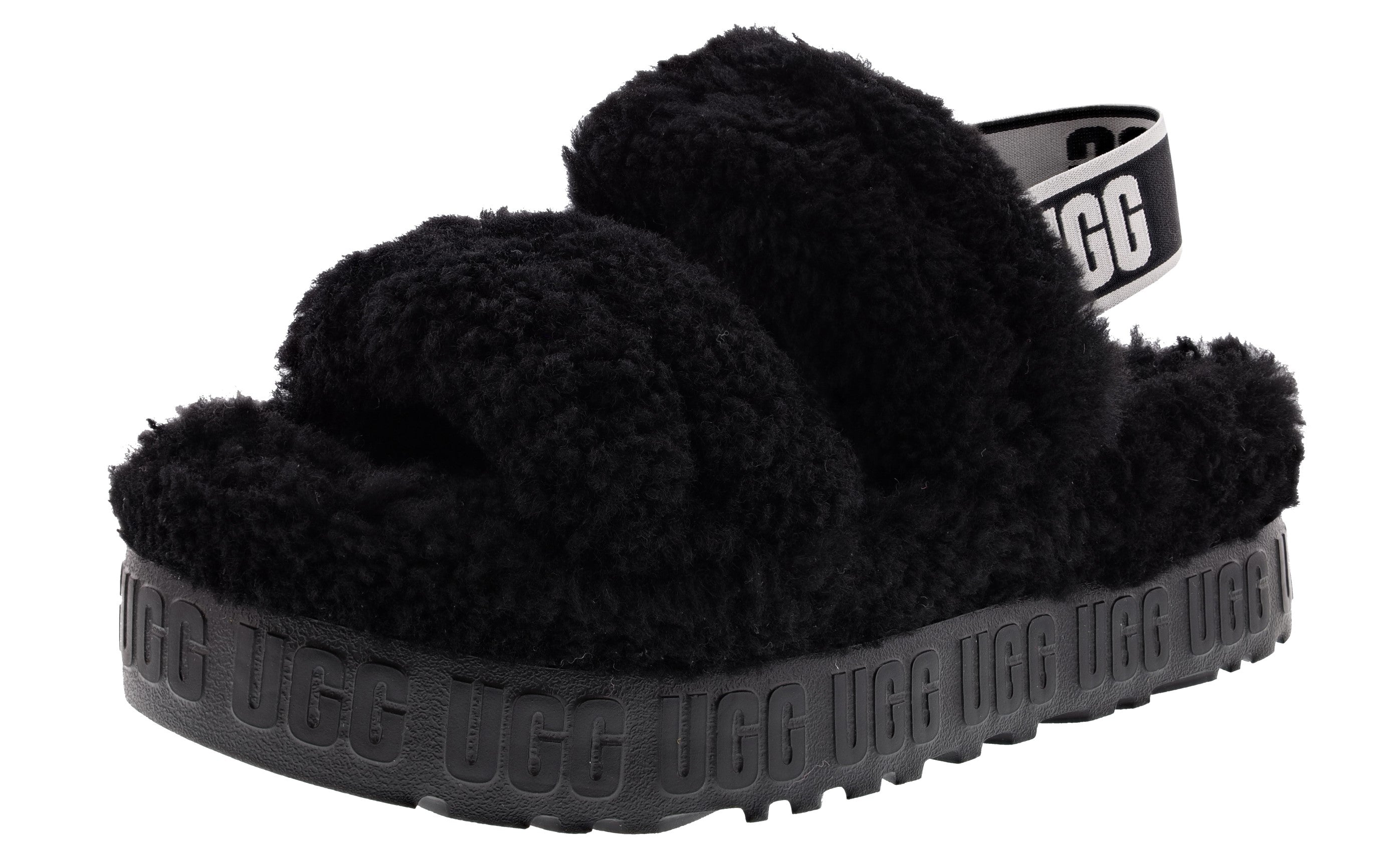  UGG Oh Fluffita Women’s Platform Slingback Slippers 