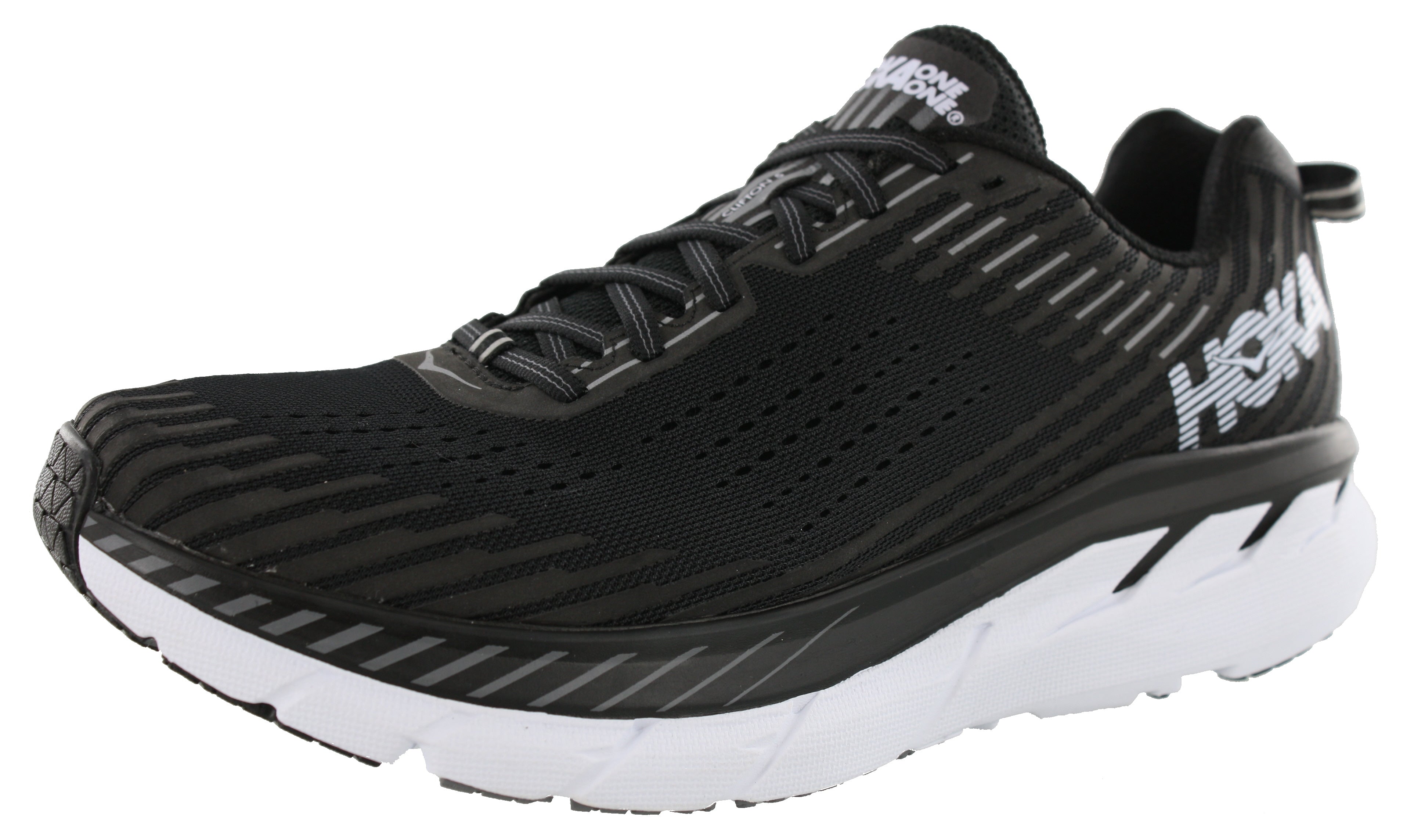  Hoka Men Ultra Marathon Cushioned Running Shoes Clifton 5 