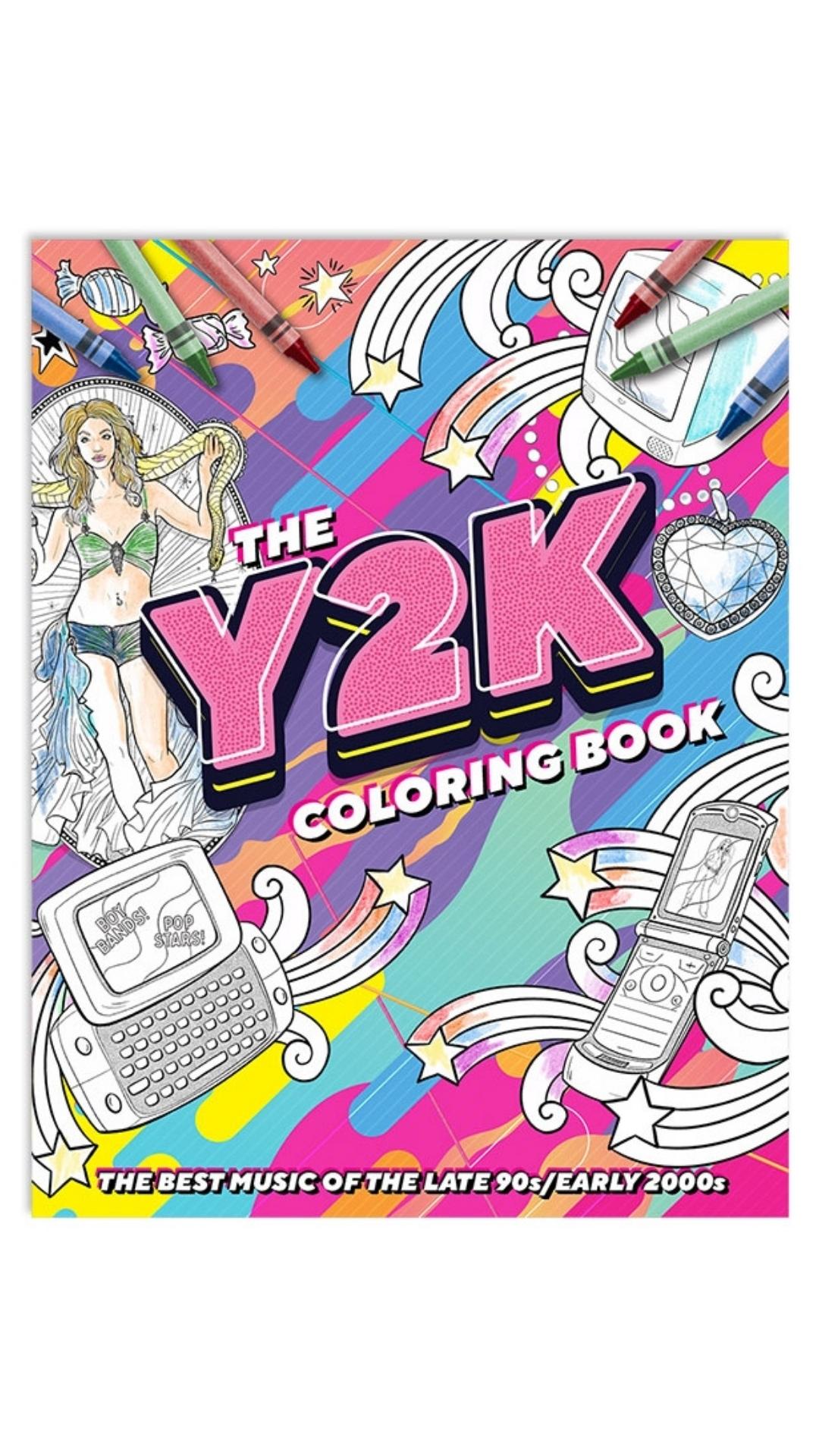 Y2K 2000s Pop Music Coloring Book