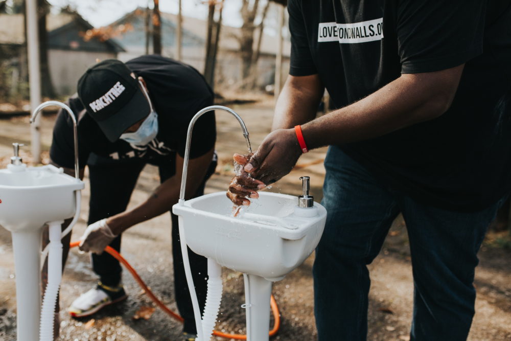 portable hand washing station