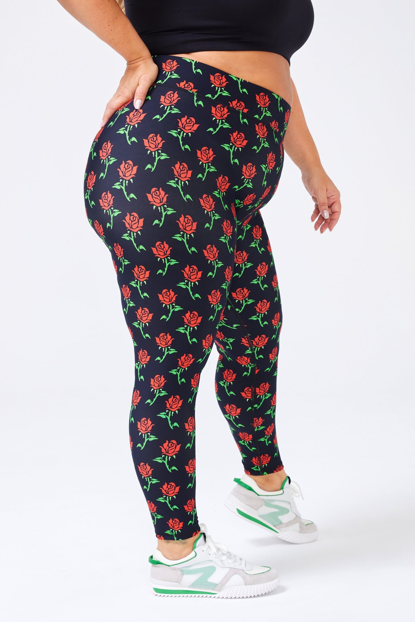 DuoKnit Leggings in Stemmed Roses