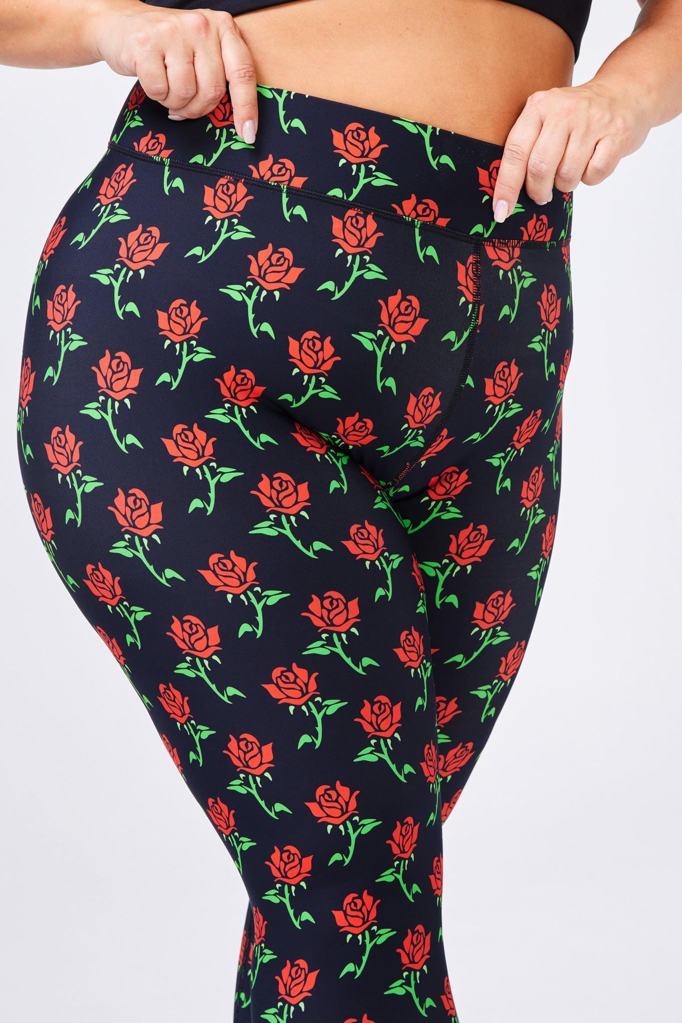 DuoKnit Leggings in Stemmed Roses