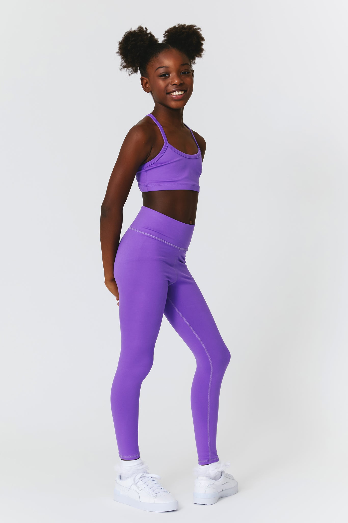 Girls TLC Leggings in Electric Purple