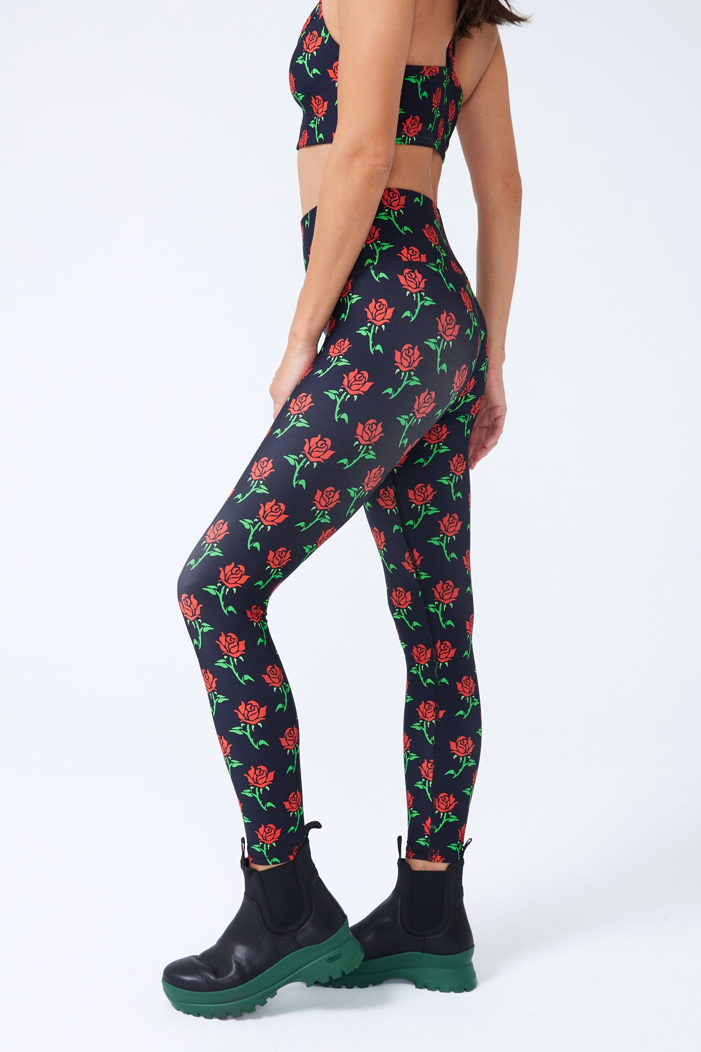 DuoKnit Leggings in Stemmed Roses