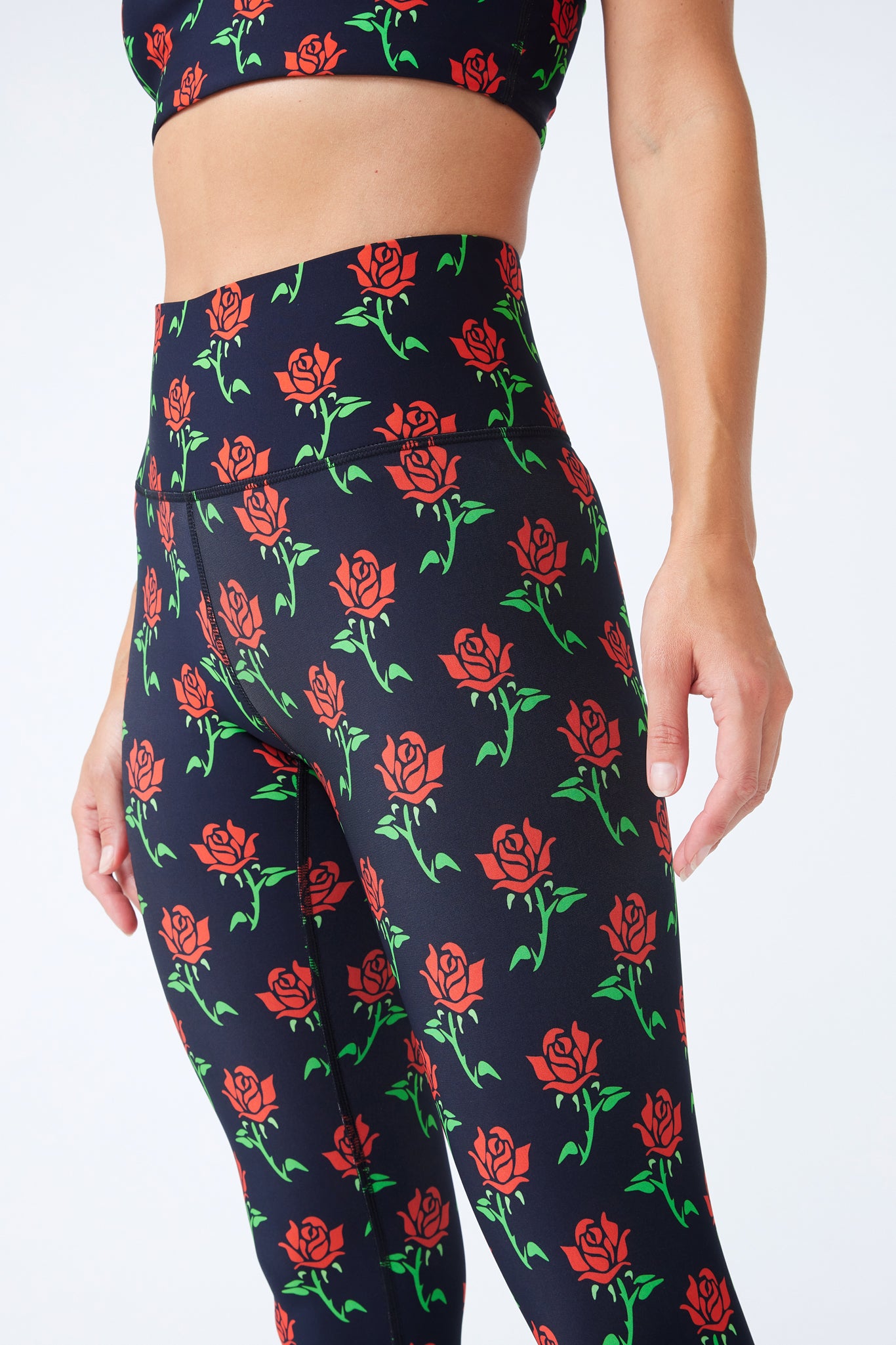 DuoKnit Leggings in Stemmed Roses