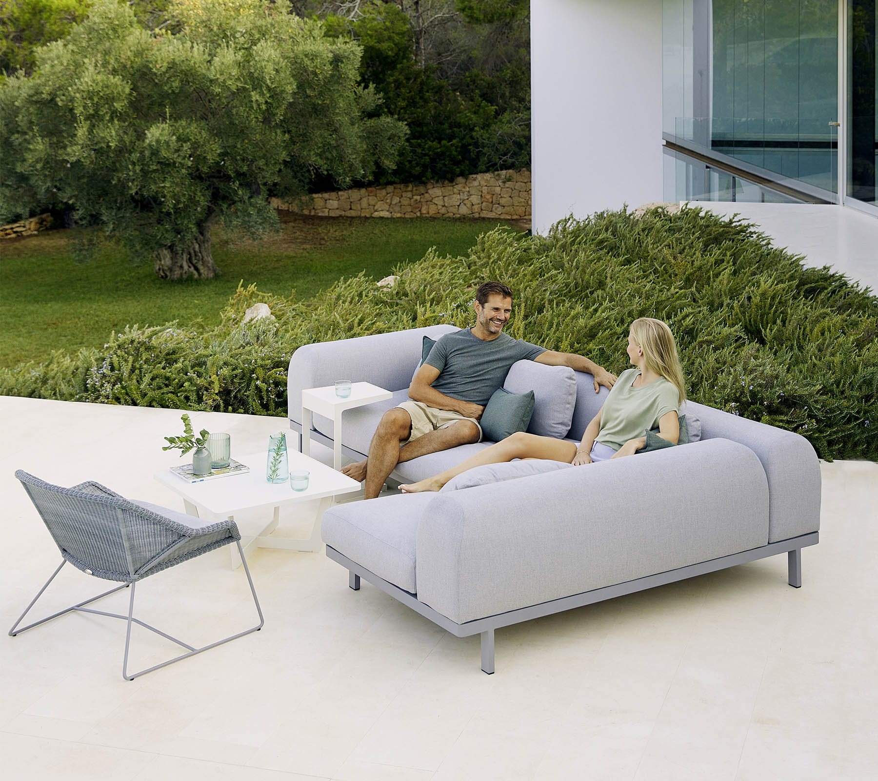 Cane-Line - Space 2-seater module sofa - 6540AI