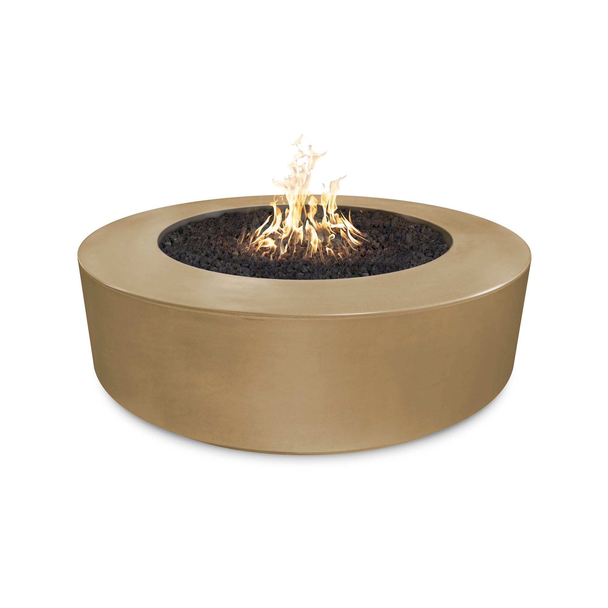 The Outdoor Plus - Florence 54 Inch Concrete Match Lit Firepit - OPT-FL54