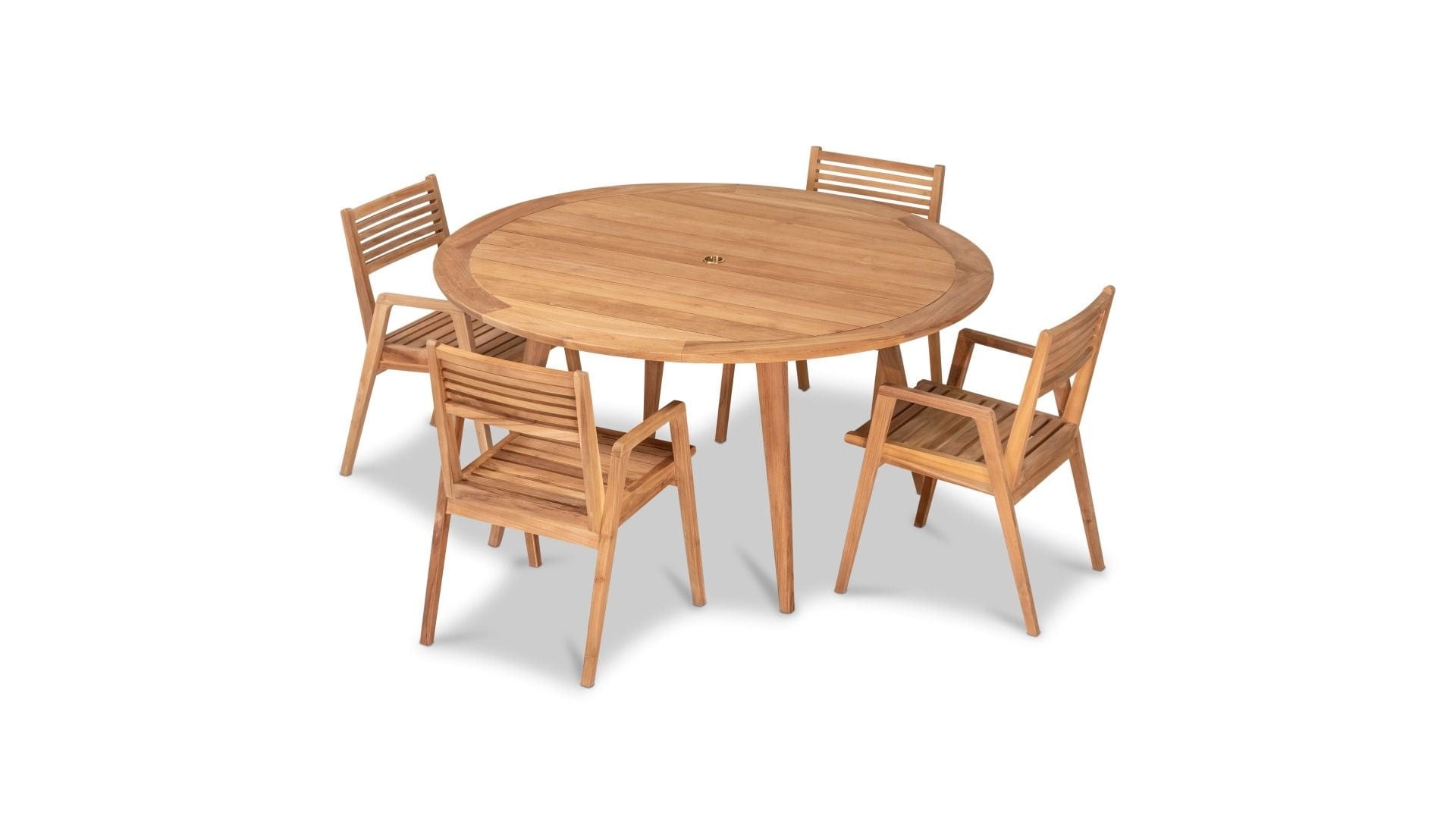 Harmonia Living - Link 5 Piece Round Dining Set | HL-LINK-TK-5RDS