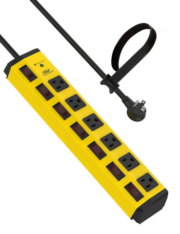 CRST 6-Outlets 6 ft. Heavy Duty Power Strip 15A