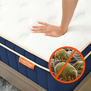 Sweet Night Ocean Blue Hybrid Mattress healthy foam for safety