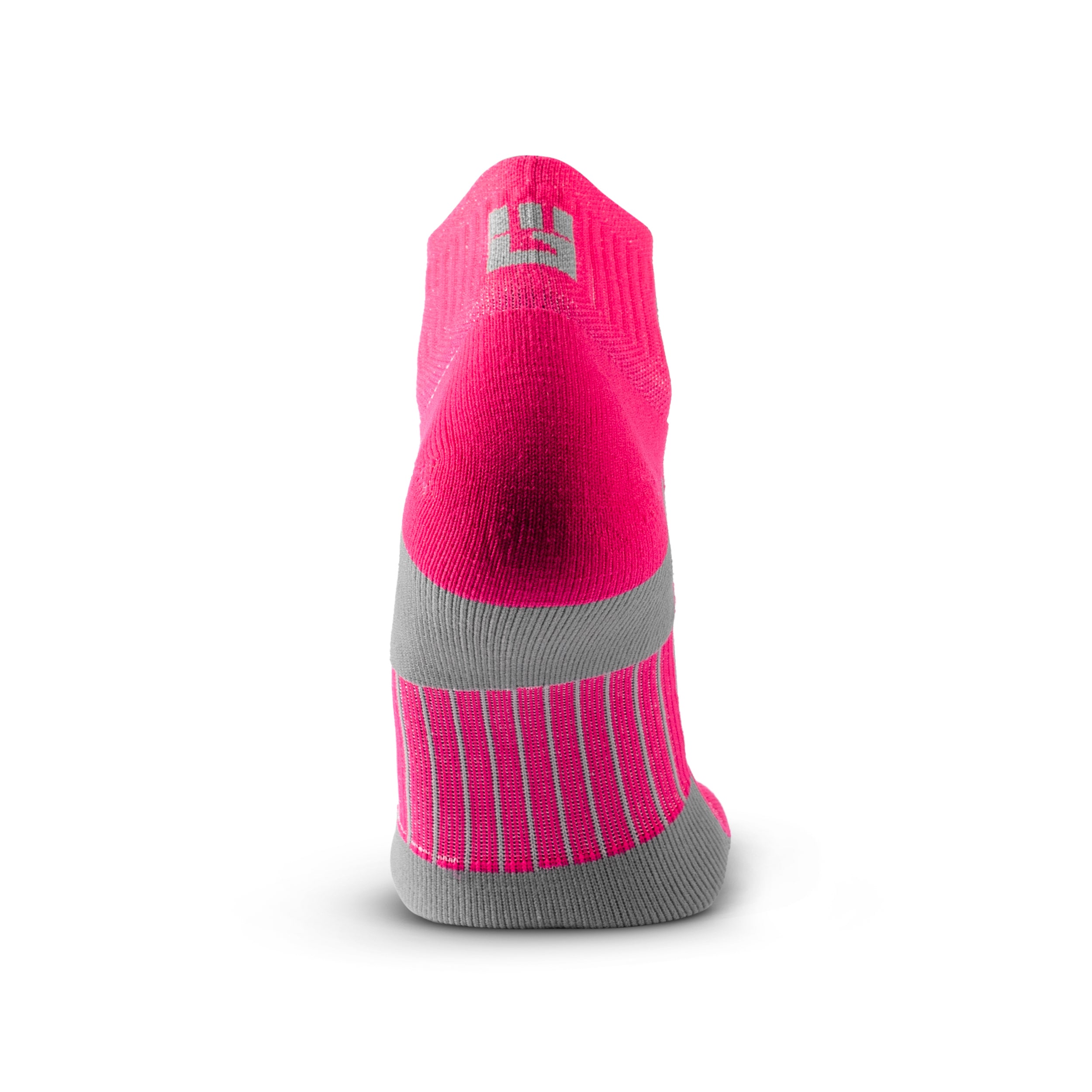 MudGear Quarter (?) Crew Socks - Pink/Gray (2 pair pack)