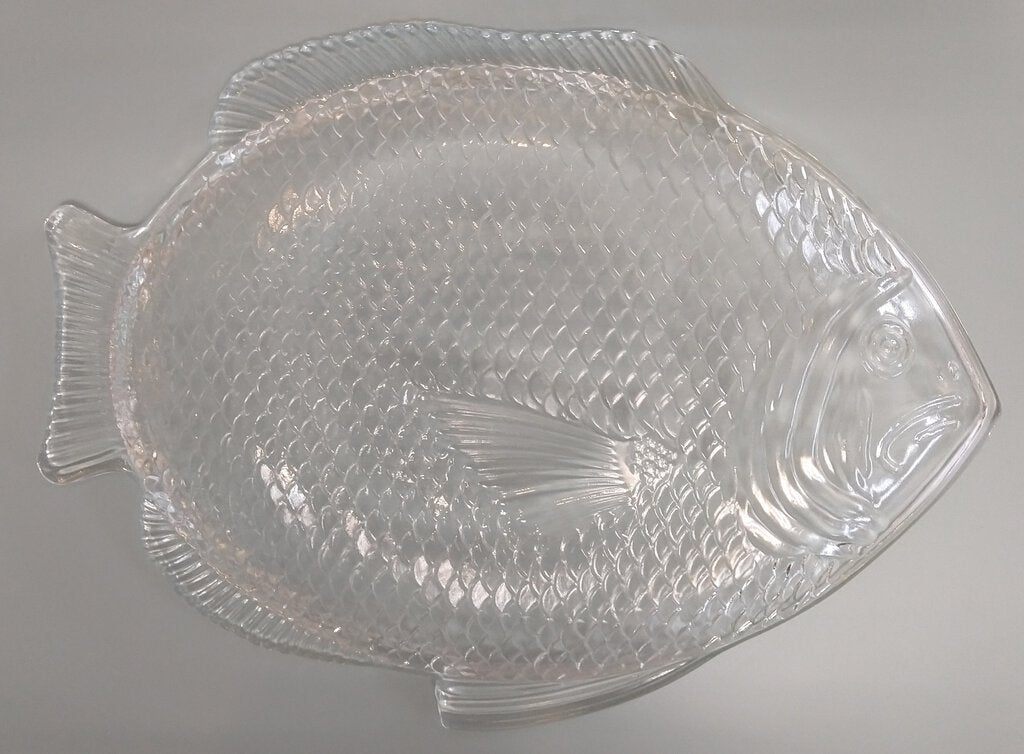 Glass Textured Ovenproof Fish Plate