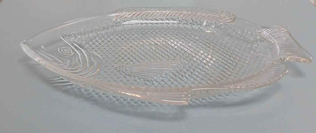 Glass Textured Ovenproof Fish Plate