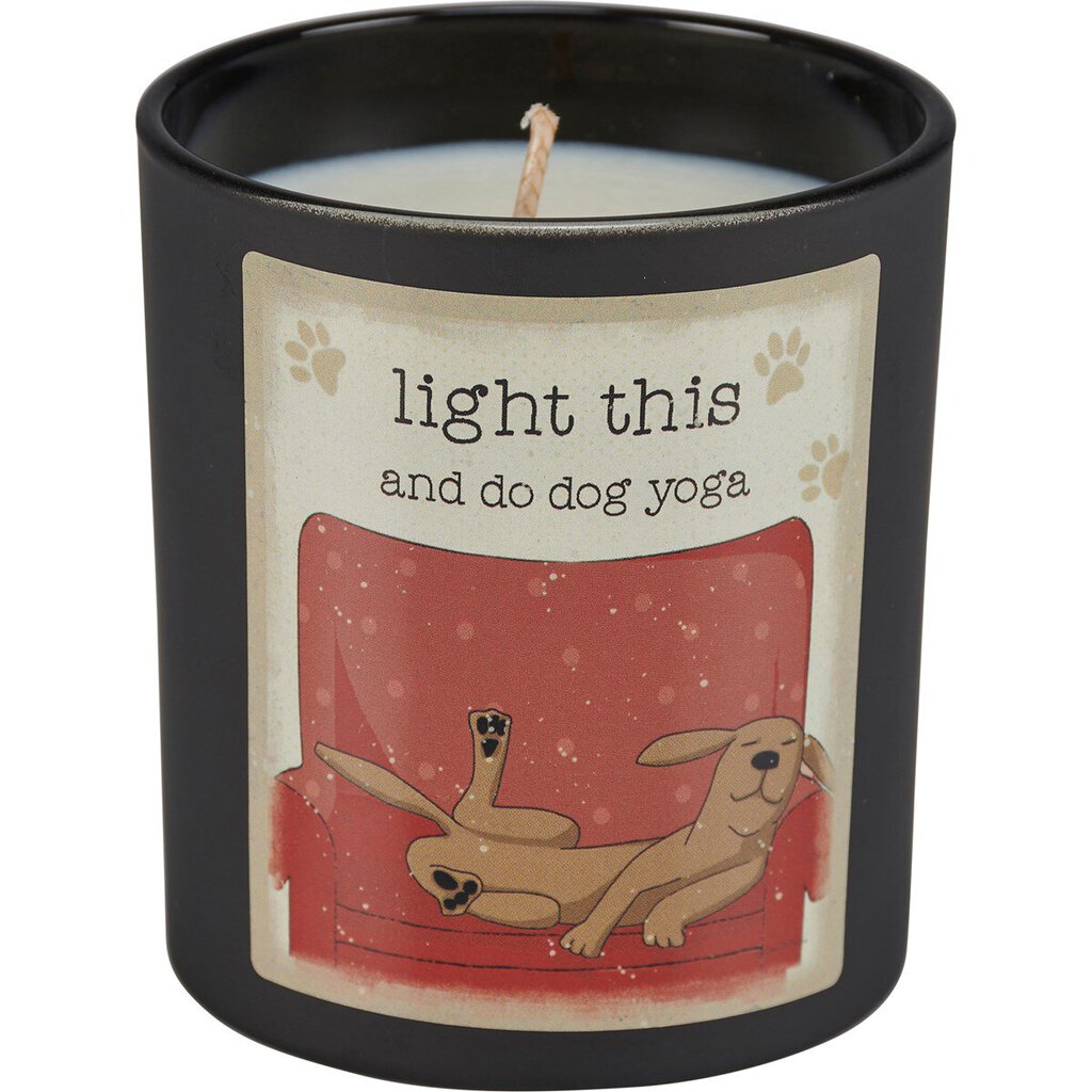 NEW Light This And Do Dog Yoga Jar Candle - 116258