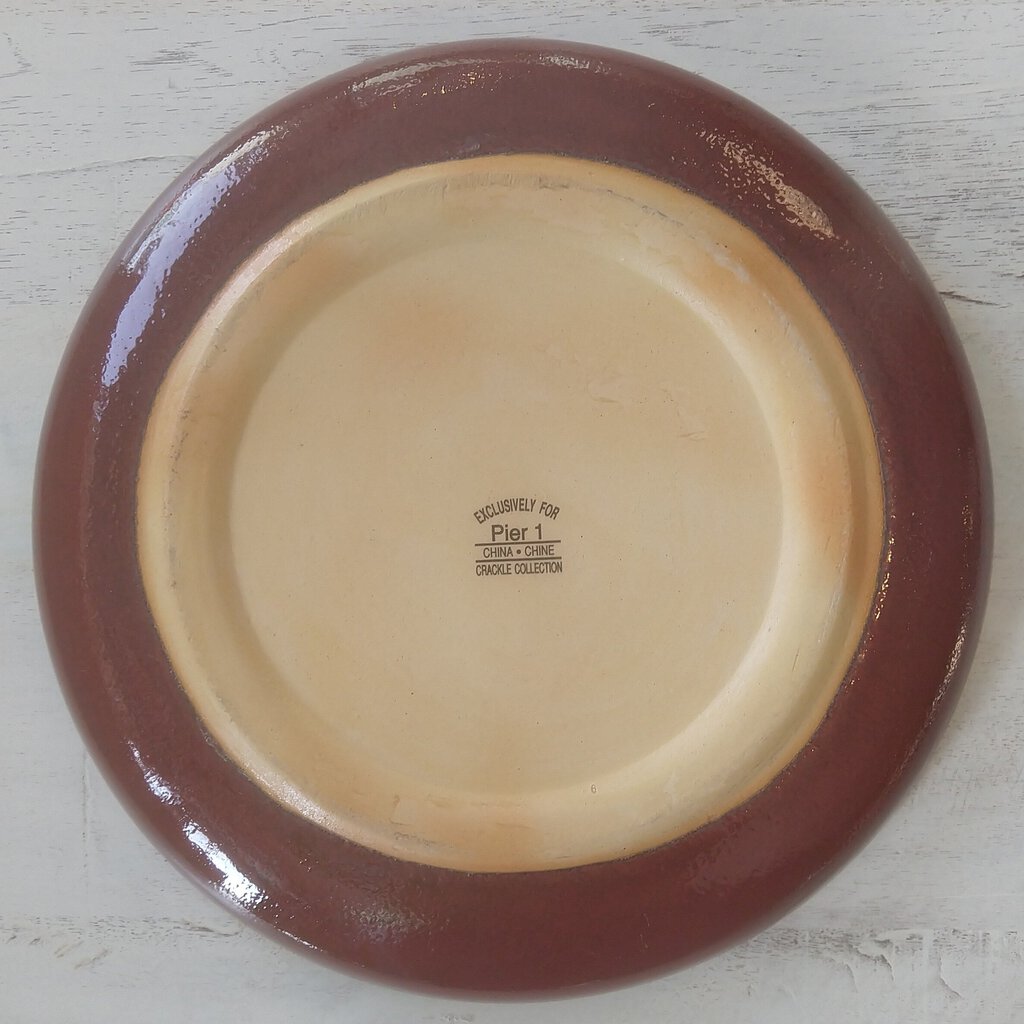 Pier 1 Crackle Collection Serving Plate