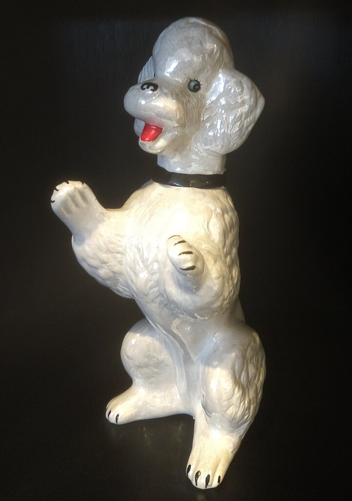 Vintage Lustreware Poodle - Begging