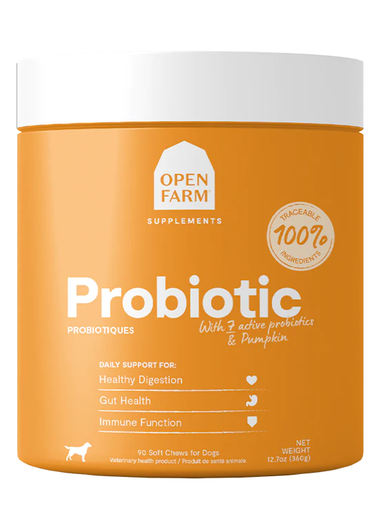 Open Farm Probiotic Supplement Chews for Dogs