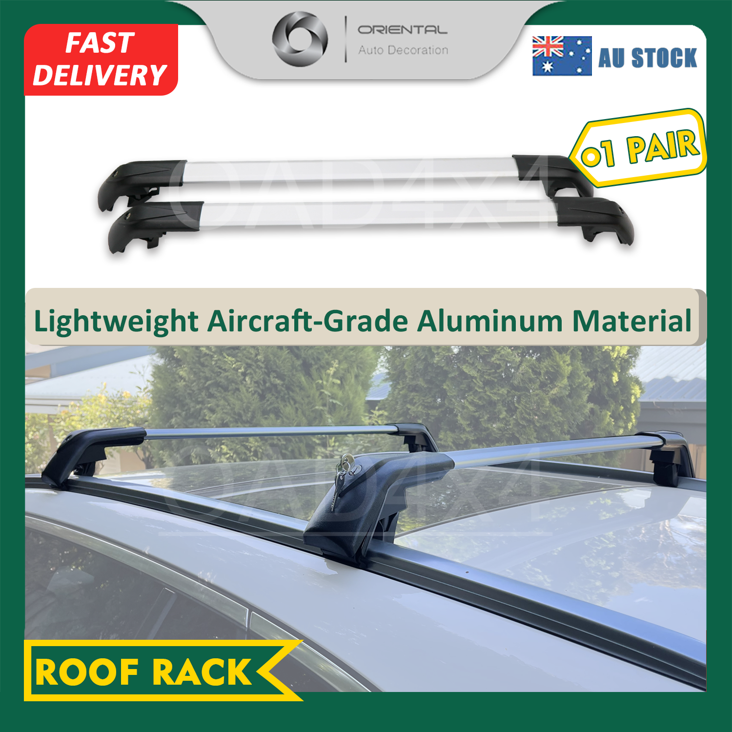 Flush rail roof rack cross bars 2025