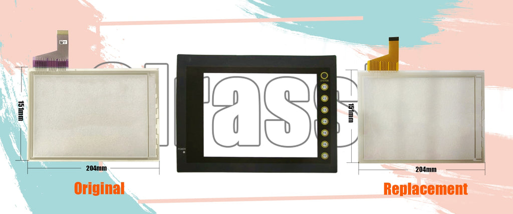 Touch Screen and Protective Flim for UG330H FUJI Electric HMI Replacement