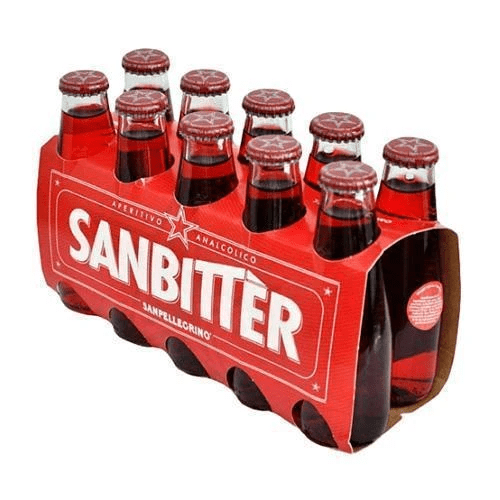 Sanbitter non-alcoholic red bitter aperitif by Sanpellegrino - 10 x 100 ml