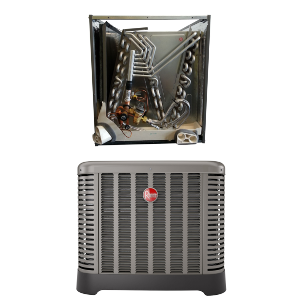 1.5 Ton Rheem Furnace Air Conditioner | Rheem Evaporator Coil | 14.3 Seer2 | 21