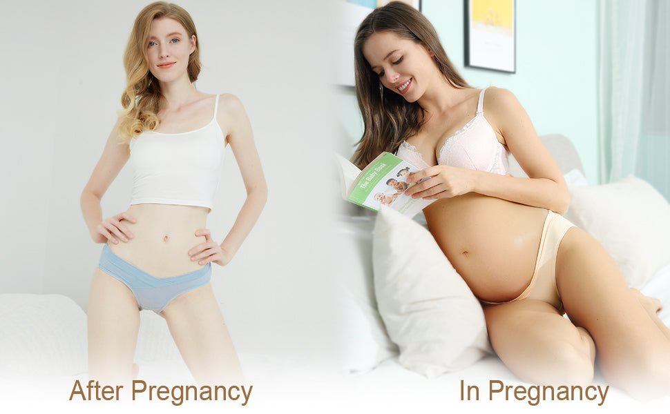 model in maternity underwear