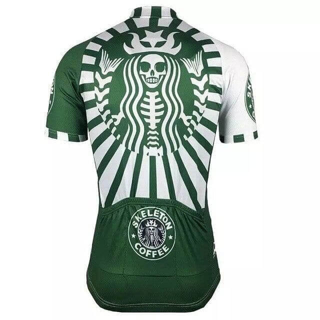 Skeleton Coffee (Starbucks Style) Cycling Jersey