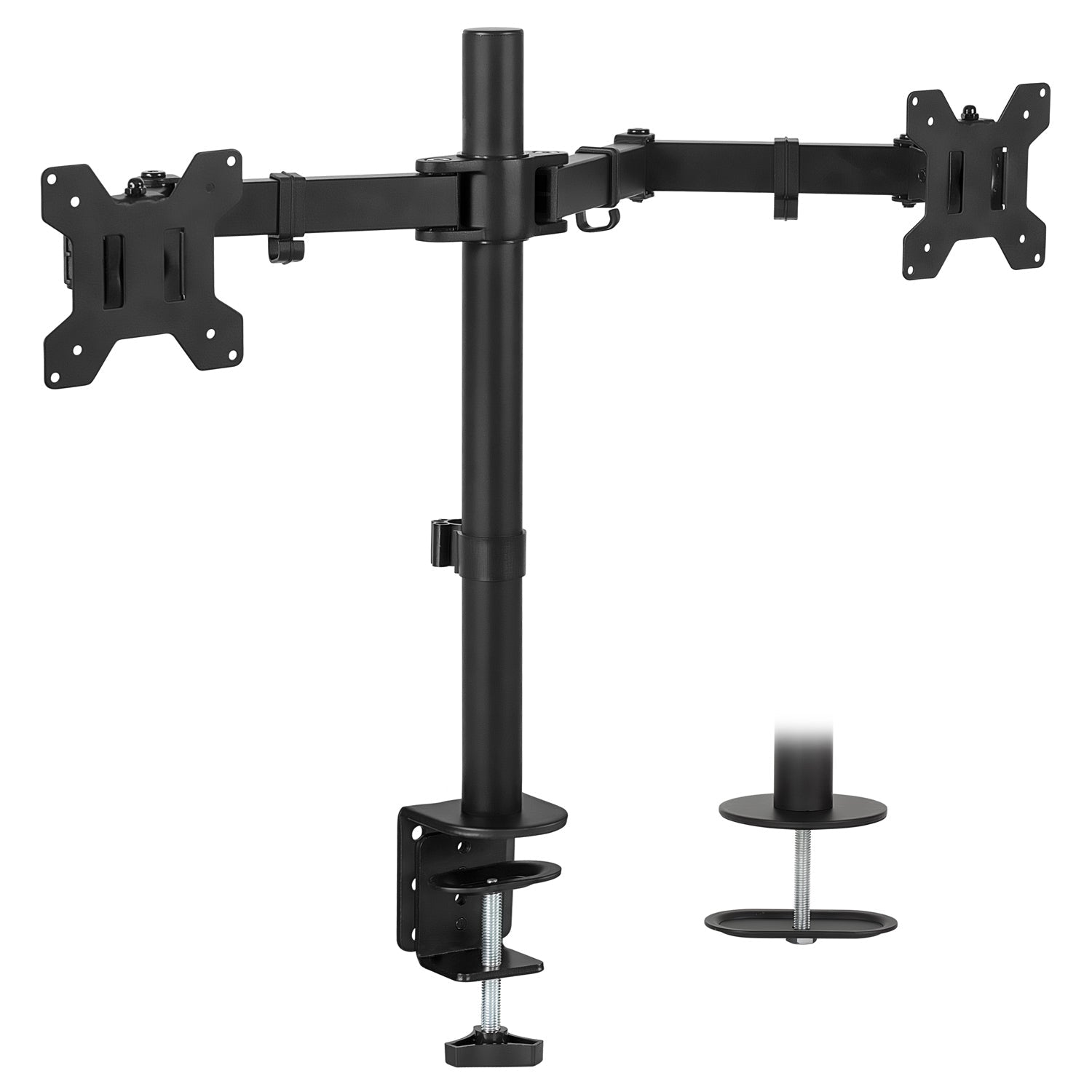 Full Motion Dual Monitor Desk Mount