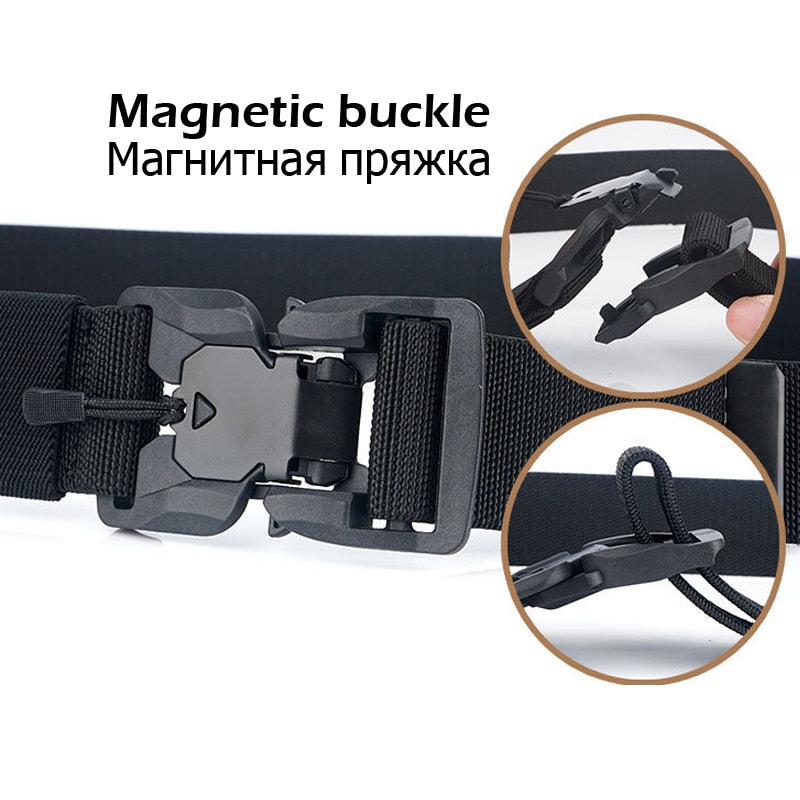 MEDYLA Magnetic Buckle Tactical Nylon Belt