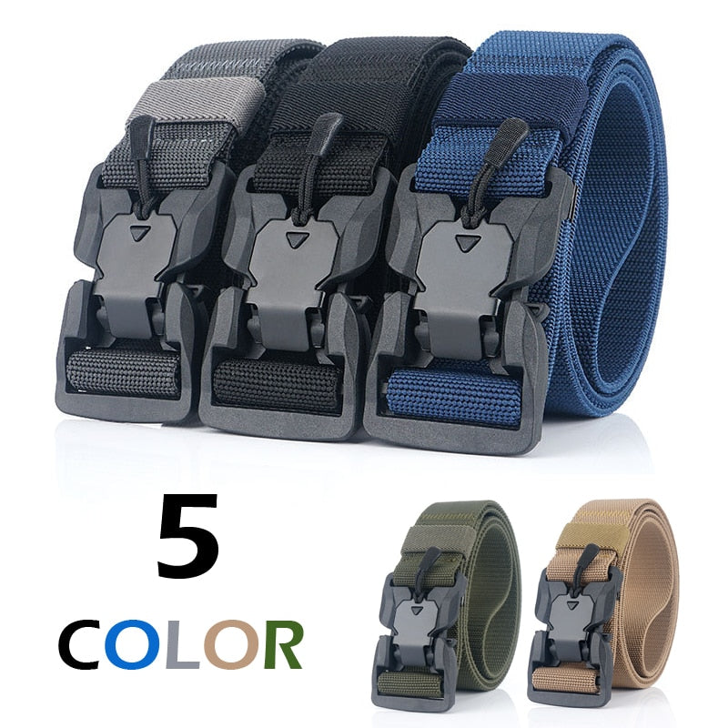 MEDYLA Magnetic Buckle Tactical Nylon Belt