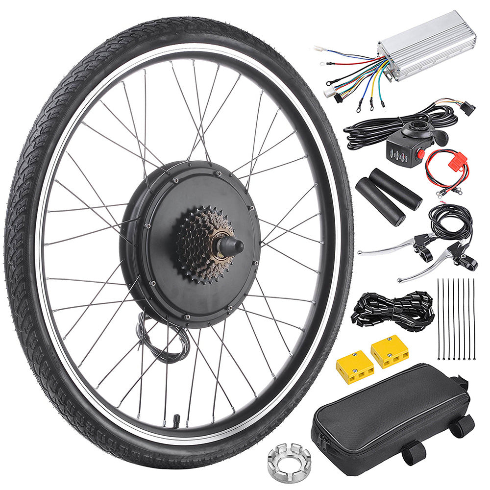  DIY 26 Inch 48v 1000w Ebike Conversion Kit Rear 