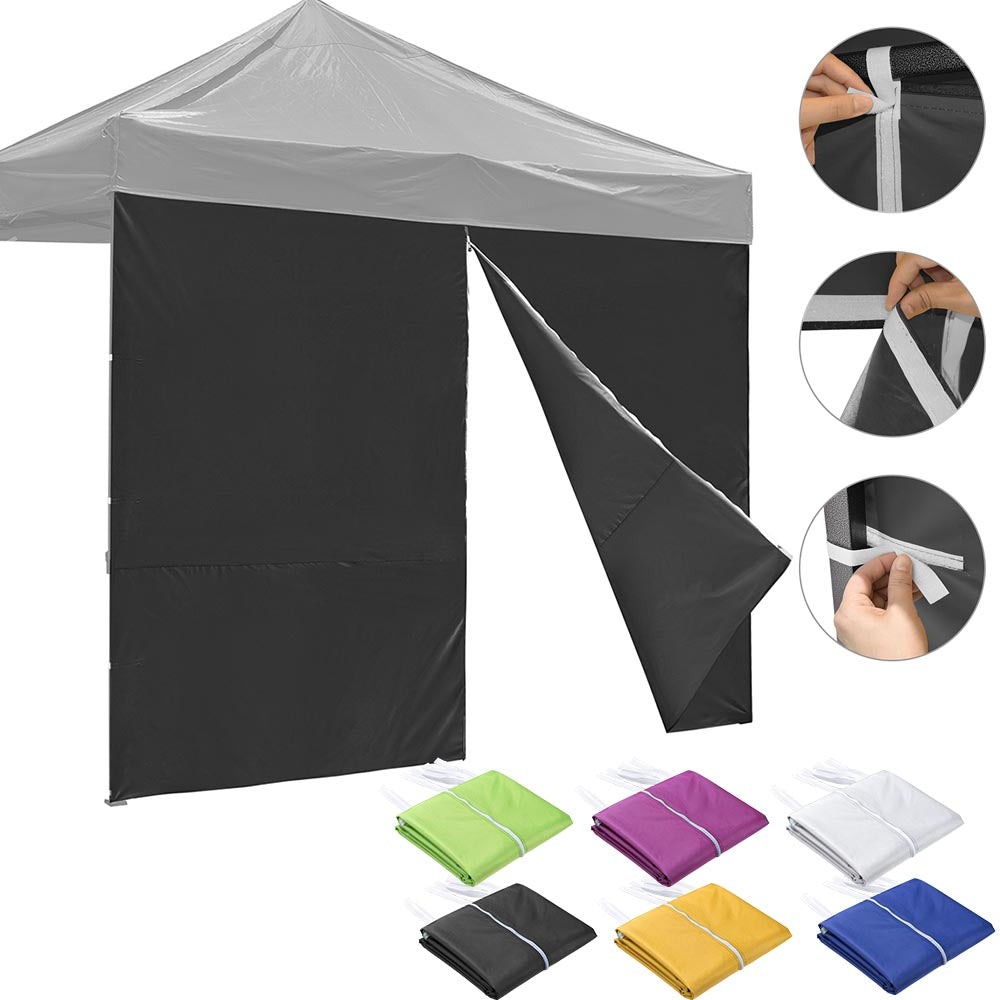  DIY 1pc Canopy Sidewall with Zipper 1080D 10x7 ft 