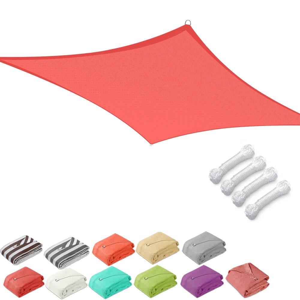  DIY 16' Square Outdoor And Patio Shade Color Options 