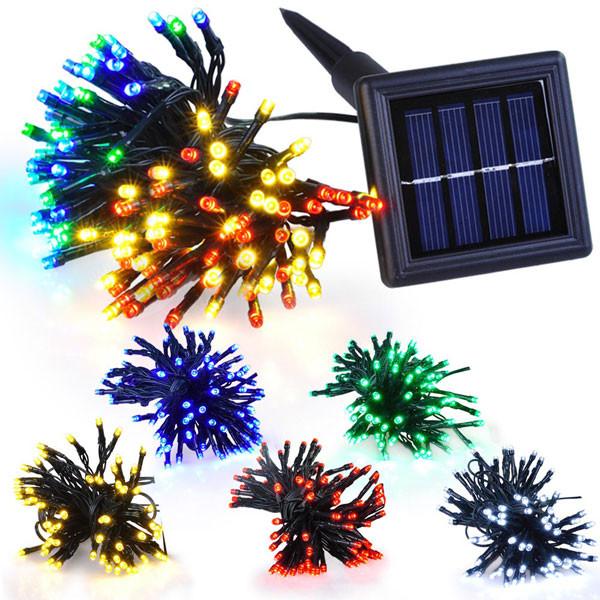  DIY 100LEDs Solar String Light 37ft Decorative Lighting 