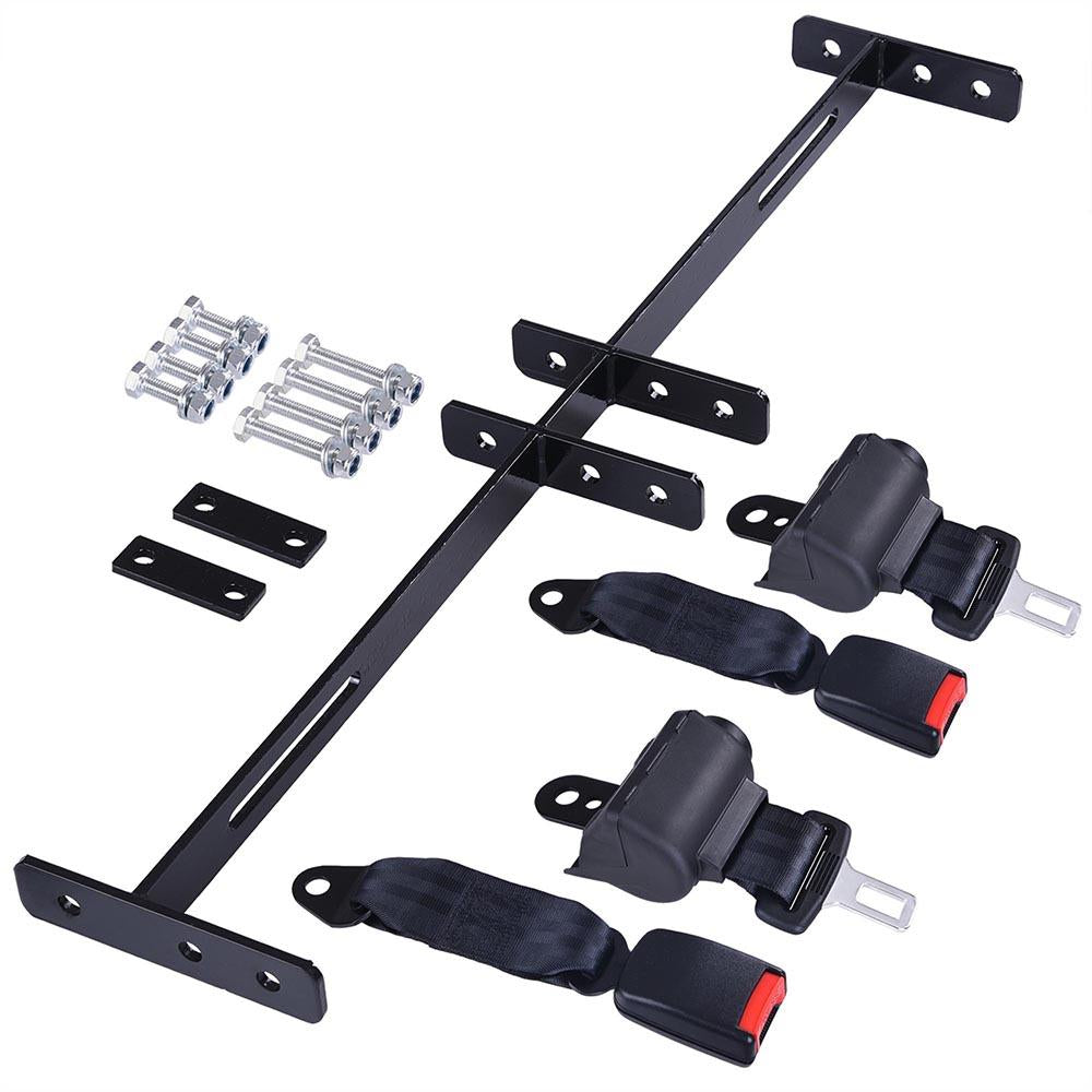  DIY Retractable 2pcs Seat Belts Bracket for Golf Cart 