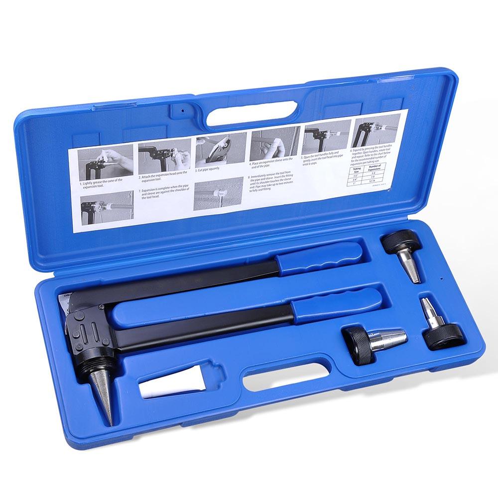  DIY PEX Pipe Tube Expansioner Tool with Case 1/2" 3/4" 1" 