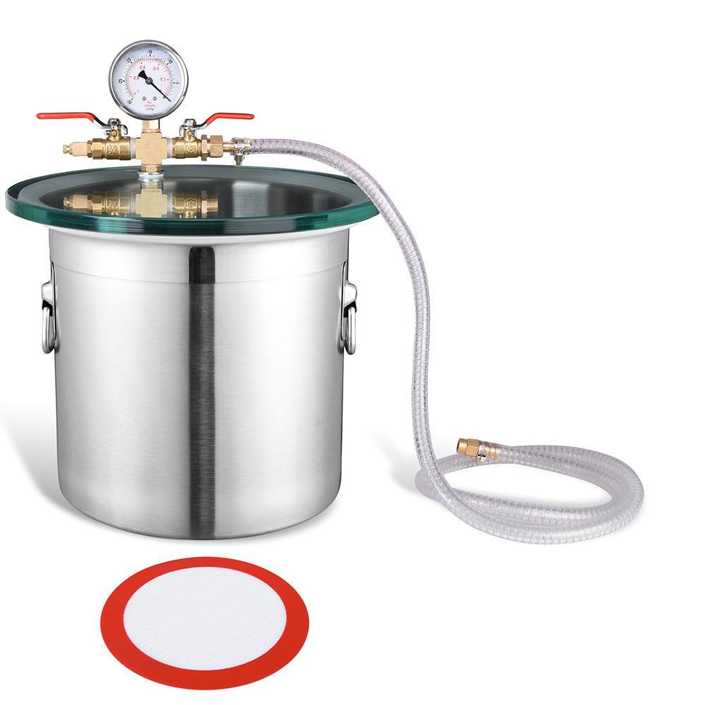  DIY 3-Gal Vacuum Degassing Chamber Stainless Steel 