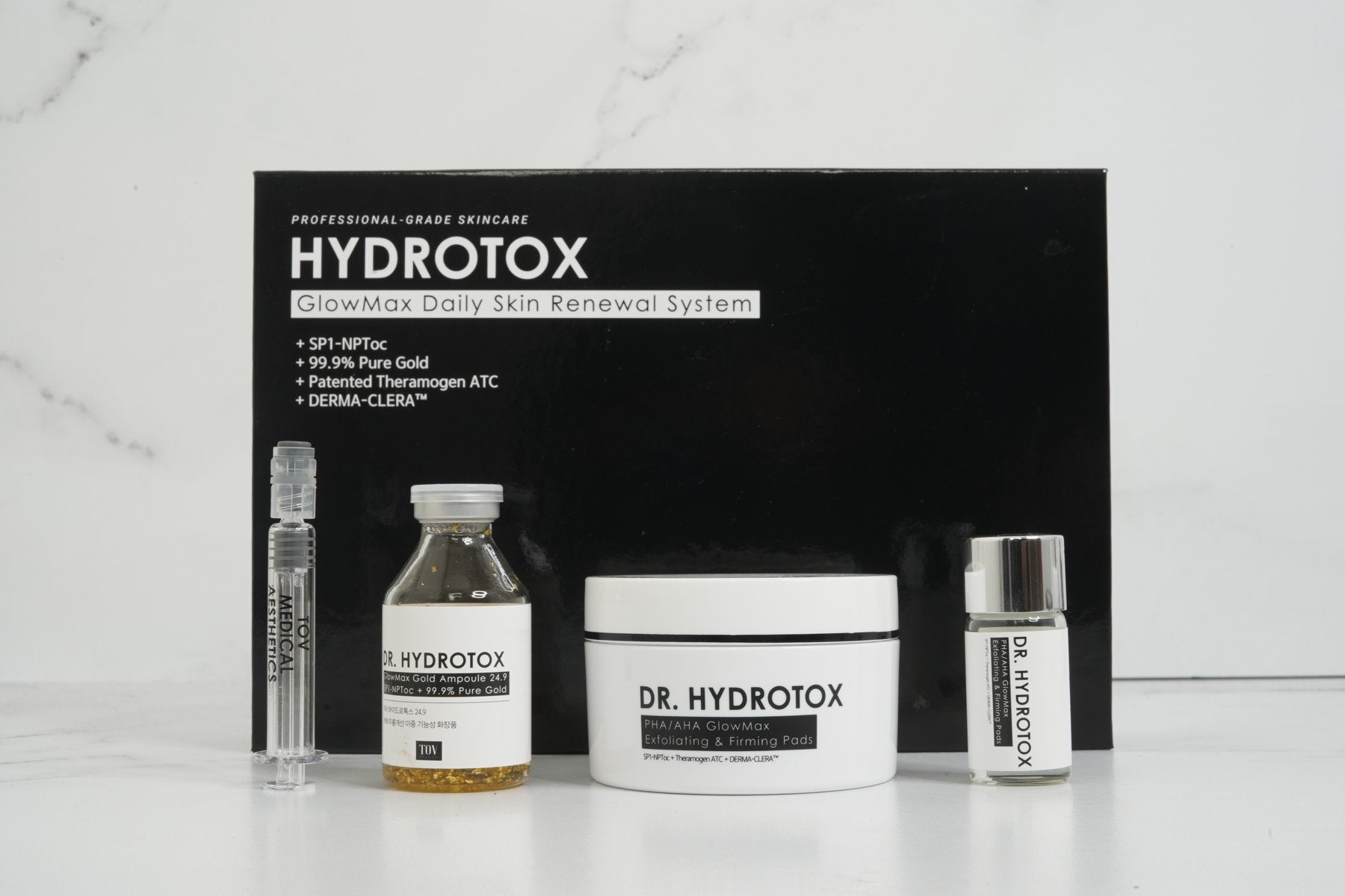 Hydrotox Glowmax Daily Skin Renewal System with Caviplla O2, Promoter Repair Cell and Free NeoGenesis Eye Serum