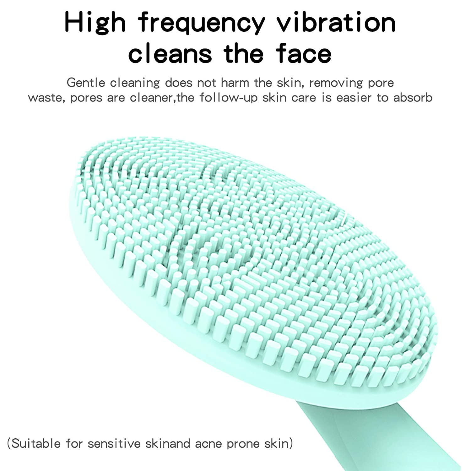 Halylo Brush Sonic Facial Cleansing while Massage