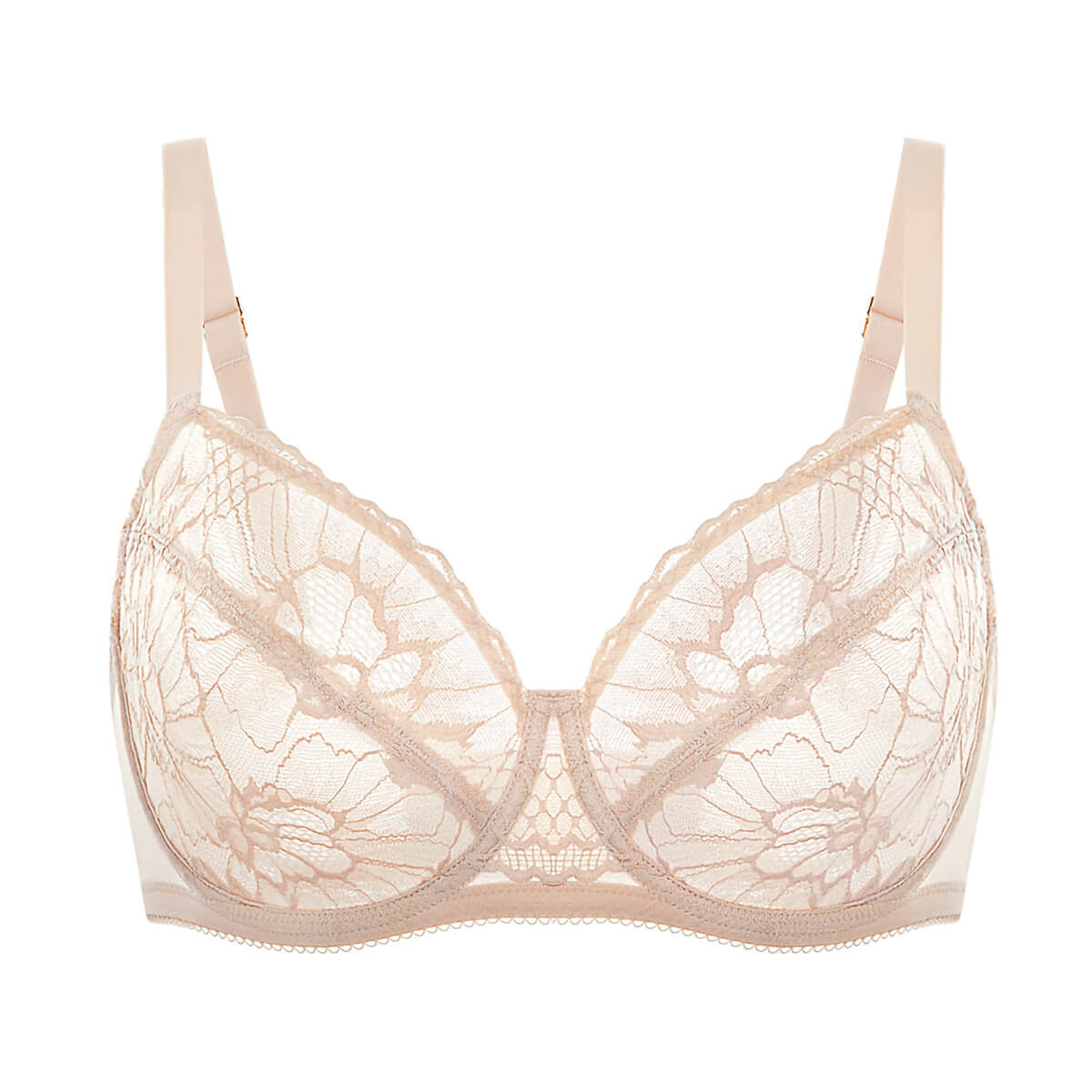 Minimizer Floral Sheer Lace Bra